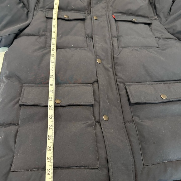 Levi’s Men’s XL Four Pocket Field style parka Jacket w/hood.  Quilted, lined. - Picture 4 of 11